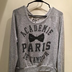 Cute Paris sweater with bow